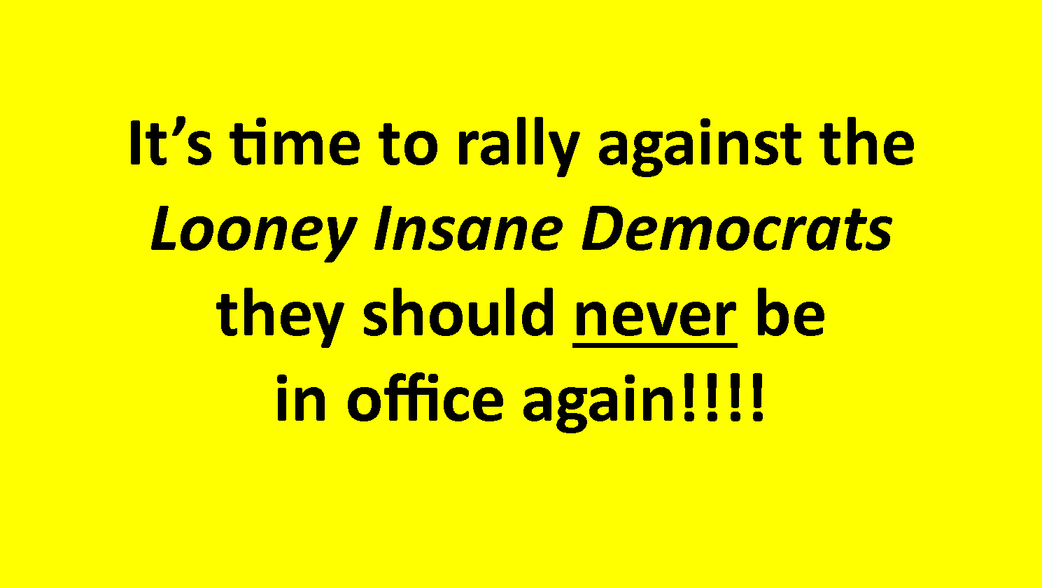 Looney Insane Democrats